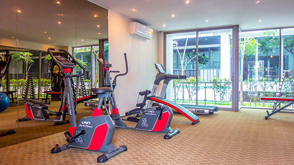 Gym / Fitness Centre between Phratamnak Soi 5 and Soi 4 near Bali Hai Pier at your 4 Star Hotel, The Unique Regency Pattaya.