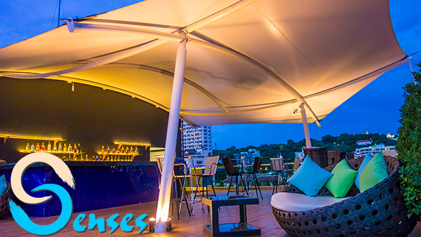 Senses - Roof top Bar and Restaurant on Phratamnak Hill in Unique Regency Hotel.